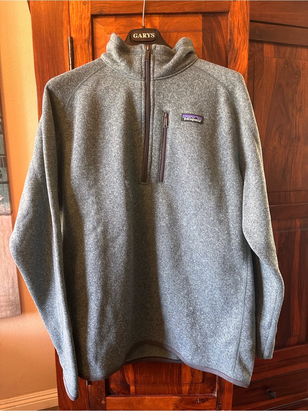 Patagonia Men's Shadow Blue Half-Zip Fleece Pullover